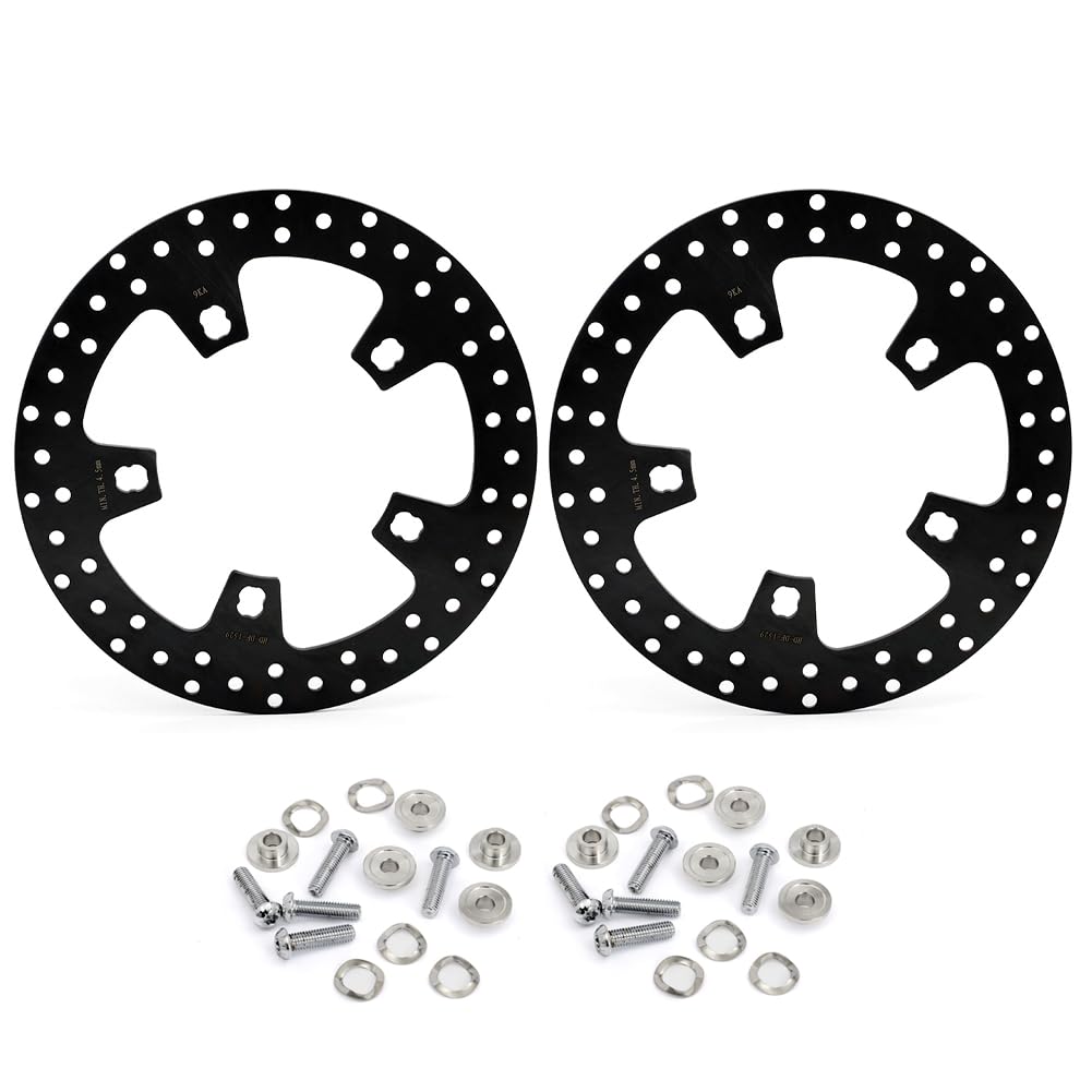 Photo 1 of TOFR 11.8" Front Brake Discs Rotors Bolts for Harley Touring Electra Glide Road King Road Glide Street Glide FLHR FLHX FLTRU FLTRX 2015-2020