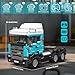 Mould King 13203 Truck Model Kits, Scania Tractor Head Building Toy Set, MOC Road Trailers Building Toys, Technology Crane Truck Toy for Adult