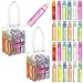 Expressions girl 24pc Roll On Lip Gloss Set with Carrying Case, Glossy Lip Make-up for Kids and Teens - Fruity Flavors, Non Toxic, Kid Friendly, Party Gift, Best Friends