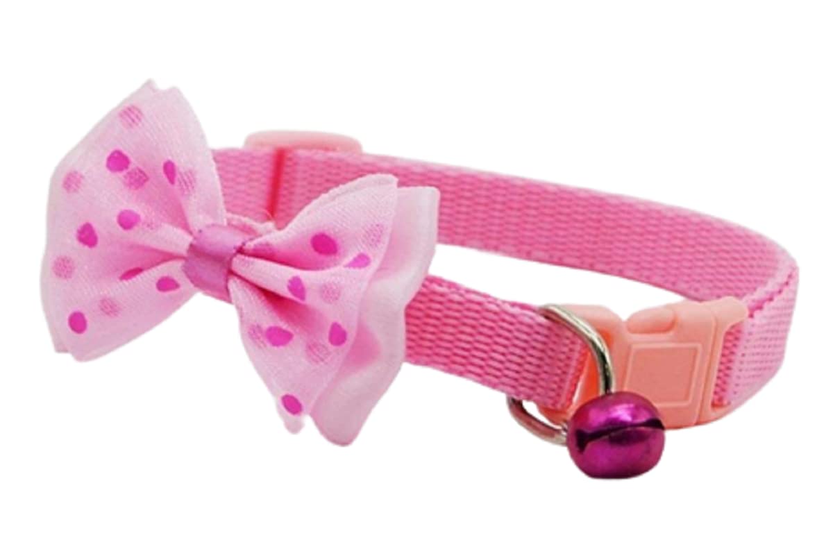 KittuPet 2.Pcs Dog Cat Pet Bowknot Cute Bow Tie Bell Adjustable Puppy Kitten Necktie Collar (Buy 1 Get 1 Free) Pink (B0BRD7MZ3T) Amazon Price History, Amazon Price Tracker