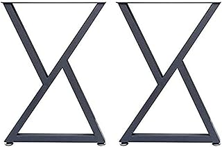 Gambe In Metallo In Metallo Gambe Forti Tubi Quadrati Tubo In Ferro Gambe In Ferro 2 Pezzi Set 72 Cm High 60 Cm Ampia Ampia Gambe Di Mobili Industriali, Gambe Da Tavolo Da Pranzo, Tavoli(Size:40X72cm)