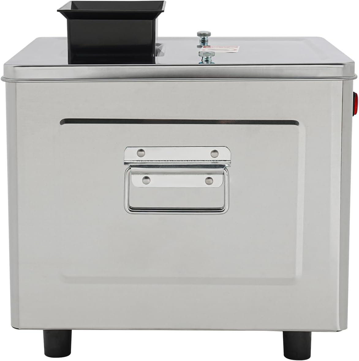 850W Electric Meat Cutter Machine, 10mm Thickness & 330lb/h Capacity, Commercial Stainless Steel Meat Slicer for Pork/Chicken/Fish - Cuts Slices, Strips, Cubes, Minced