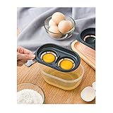【Praktisch und effizient】 Der Eiertrenner ist ein praktisches Küchenhilfsmittel, mit dem sich Protein und Eigelb schnell trennen lassen. Es hat zwei Löcher, um Eier schnell zu trennen, und ist der beste Trennassistent für häufiges Kochen und Kochen.