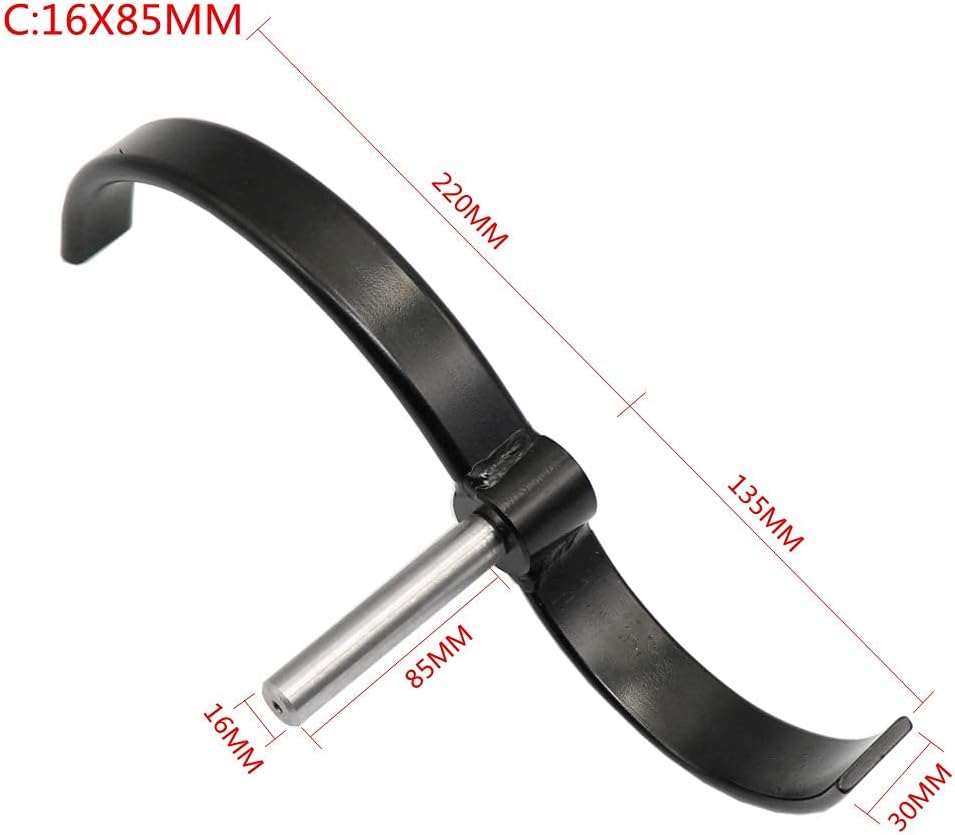Lathe Tool Rest, Turning Tool Rest,16MM Special-Shaped Lathe Tool Rest for Wood Lathe Woodworking Curved Turning (C)