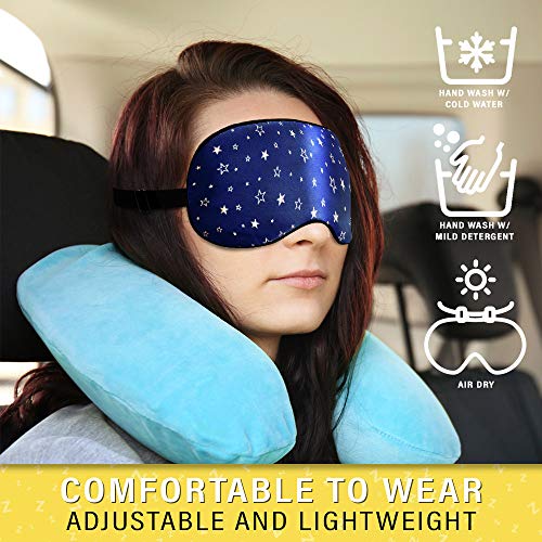 Image of Silk Sleep Eye Mask for Men Women, Comfortable Super Soft Eye Mask with Adjustable Strap, 100% Pure Silk, Works with Every Nap Position, Ultimate Sleeping Aid Blindfold, Blocks Light, Jersey Slumber