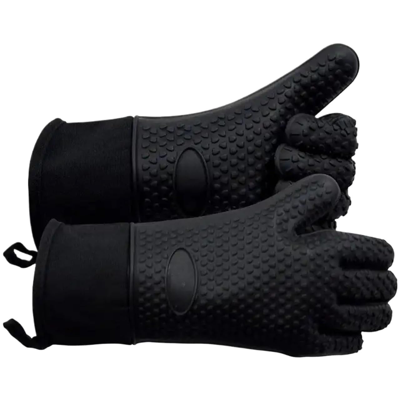 Mitaines De Four Gants de Four, Gants grillades, résistants à la Chaleur, Cuisine en Silicone, Long Support Casserole imperméable et antidérapant