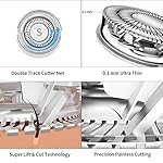 SweetLF 5D Rotary Electric Razor for Men Metal Body Electric Shaver 3 in 1 Shavers for Men IPX7 Waterproof Wet & Dry…