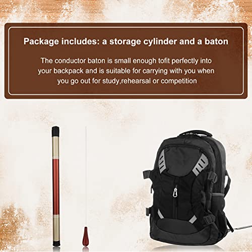 Musik Stab Orchester Taktstock Dirigieren Stab Orchester Dirigent Taktstock mit birnenförmigem Griff (Palisander)