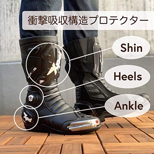 Amazon.co.jp: Xpd XP3-S Racing Boots Black/White 42 (26.5cm