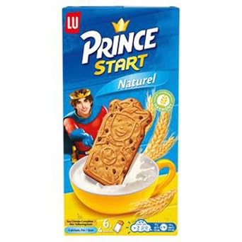 Chocolate Biscuits | Lu | Prince Biscuit Start with Chocolate 6 x 4 Cookies | Total Weight 10.58 ounce