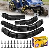 EZGO TXT Fender Flares, Golf Cart Front and Rear Fender Flares for EZGO TXT 1994-2013 Gas/Electric Golf Carts, Premium ABS Impact-Resistant Golf Cart Standard Fender Flare with Self Tapping Screws