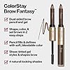 Revlon-Brow-Fantasy-Pencil-Gel-by-ColorStay-Dark-Brown Revlon Eyebrow Gel & Pencil, ColorStay Brow Fantasy 2-in-1 Eye Makeup, Longwearing with Precision Tip, 106 Dark Brown, 0.04 Oz