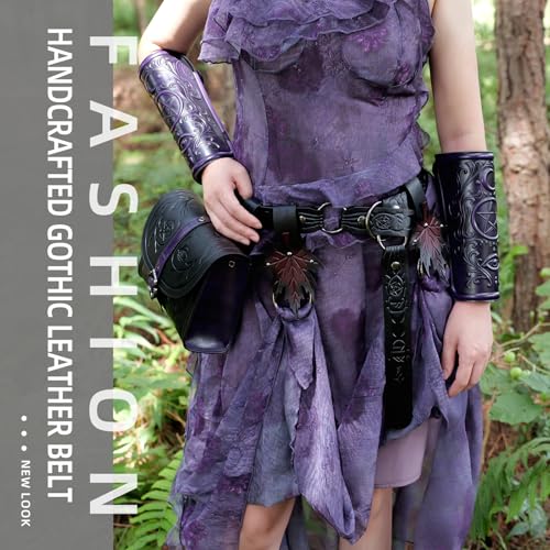 SV SENVAN Gothic Belt for Men & Women Adjustable Medieval Viking Costume Renaissance Pirate Cosplay Fantasy Accessory4