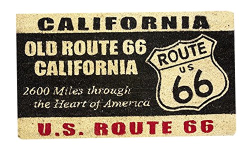 秋月貿易 屋外用ドアマット RT66 California W70×D40×H1.4cm Coir Doormat レクト CR-9553