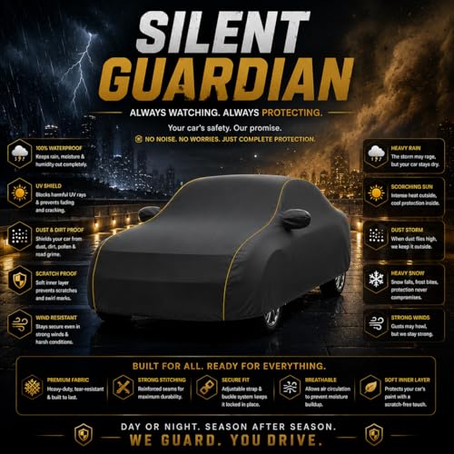 Image of Back-Boo Heavy Waterproof XUV 3XO Car Cover | Polyester Car Body Covers for Rain & Sun | UV Protection, Dustproof, Scratch Resistant, Windproof, Heat Resistant, Custom Fit - (Grey)
