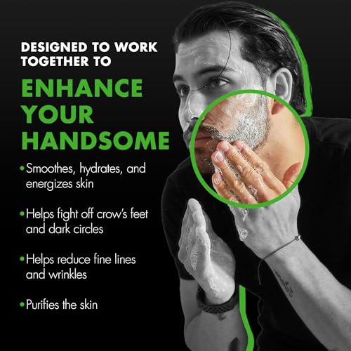 Tiege Hanley Mens Skin Care Set, Rejuvenation Skin Care Routine for Men (System Level 5) - Men's Skincare Set Includes Face Wash, Scrub, Moisturizer, Eye Cream, Face Serum, Clay Mask, & Retinol Stick - Image 4