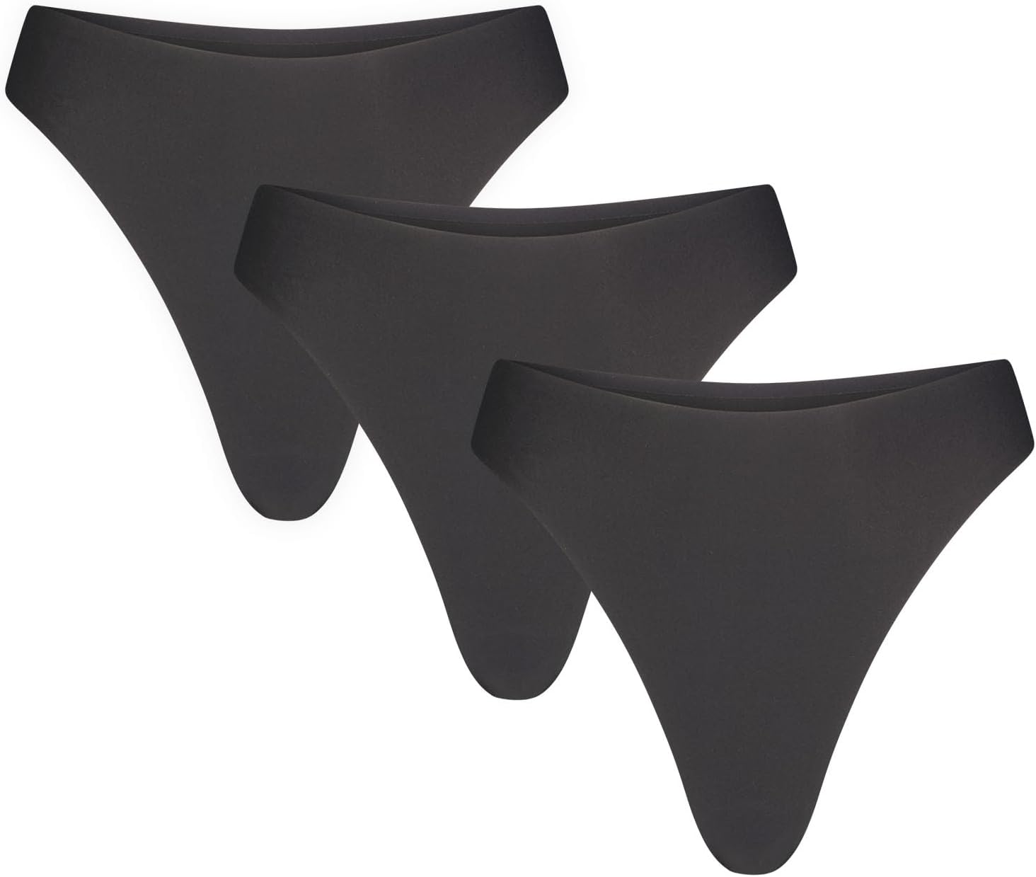 Negative Underwear – Base High Thong – No Show Thongs For Women - 3 Pack