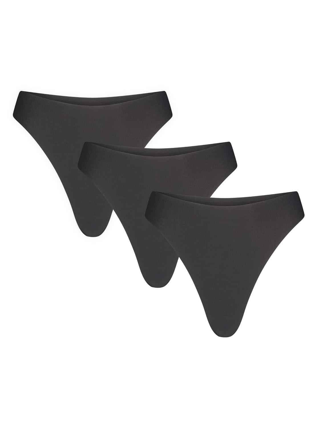 Negative Underwear Base High Thong No Show Thongs For Women - 3 Pack
