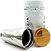 freiwerk® Thermo Tumbler Reise Becher Tasse Flasche Edelstahl Doppelwandig Bambus Deckel Kaffeebecher To Go Camping Reise Sport Freizeit 400ml