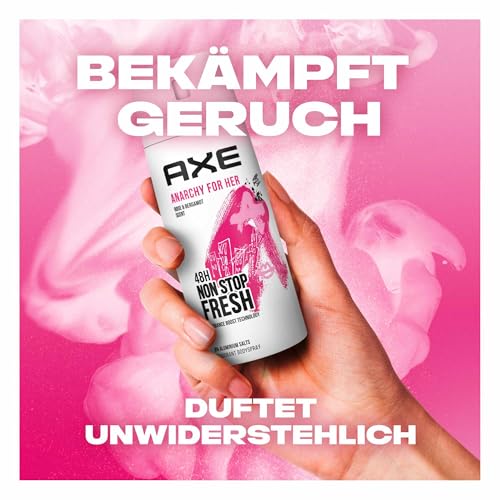 Axe Deo Anarchy for Her 6x 150ml Deospray ohne Aluminiumsalze