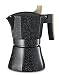 Osaka Stovetop Espresso Maker - Aluminum with Marbled Coating, Stove-Top Moka Pot "Nijo Castle" (3 Cup)