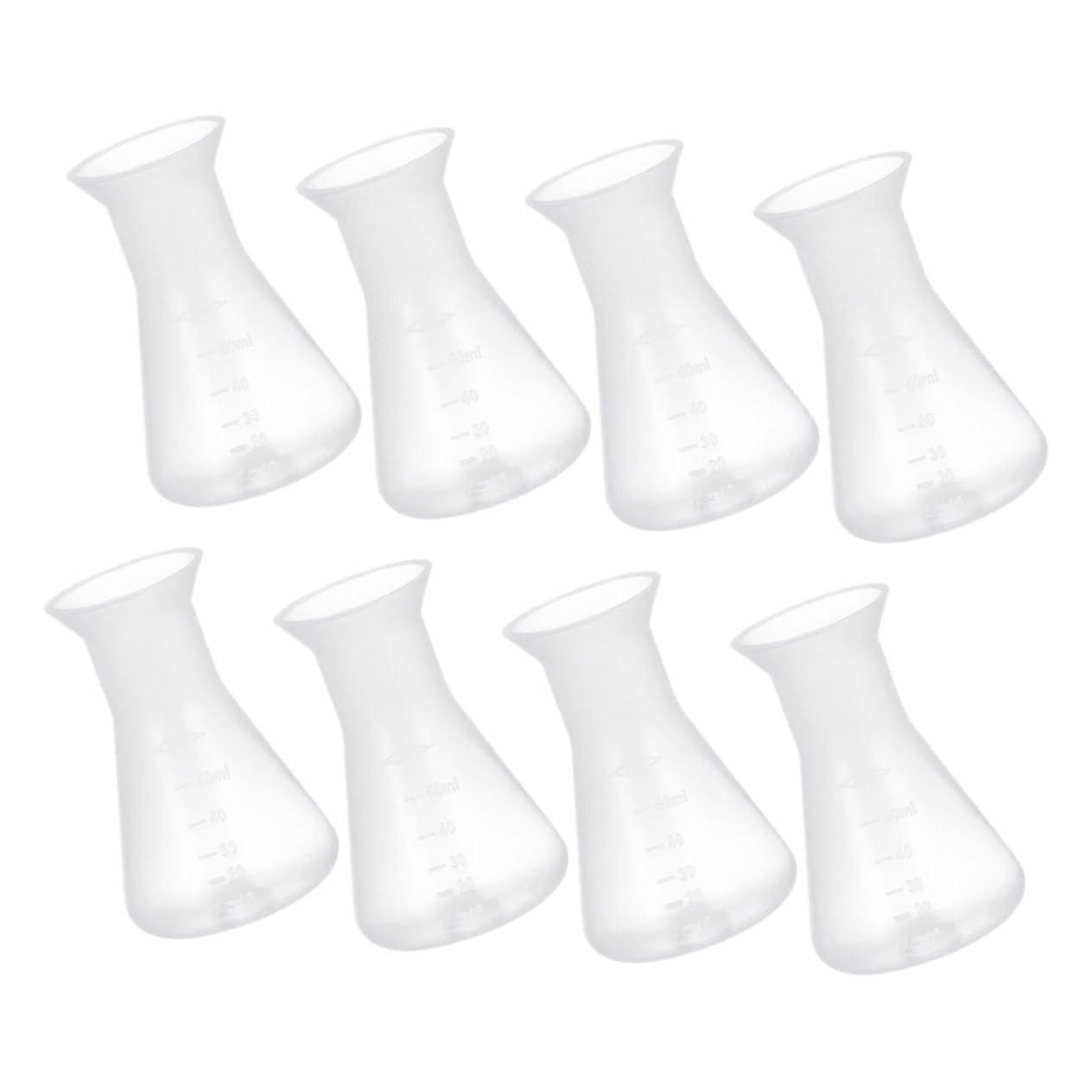 Gatuida 40piezas Frascos Erlenmeyer De Reutilizables Para Laboratorio Diseño De Cuello Estrecho Botellas Científicas Para Experimentos y Preparación De Muestras
