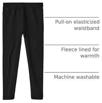 The Children's Place Girls' Fleece Lined Leggings