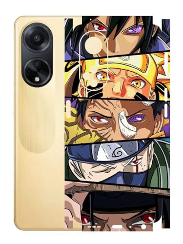 Image of AtOdds - Mobile Back Skin Sticker Wrap Compatible with Oppo F23 (5G) (Coverage - Back+Camera+Sides) (Design - Anime 38)