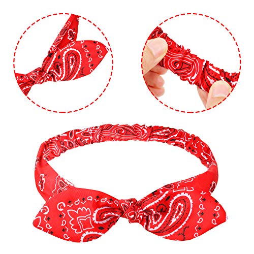 Hicarer HICARER-WIRE HEADBAND-01 Bandana 8 Pcs Retro Print Headbands Paisley Print Headband Headwrap thumb #1