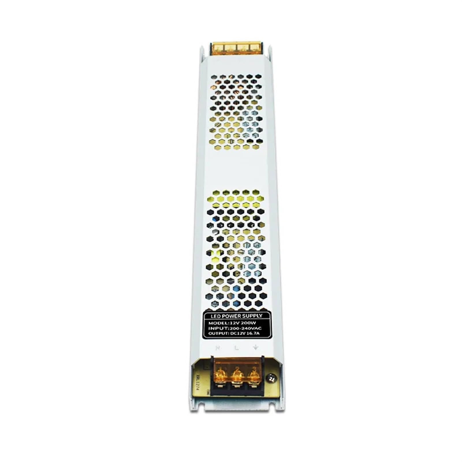 Alimentatore switching da 200 W DC 12V 16.7A 24V 8.3A Trasformatore driver LED da 220 V CA a DC12V/24V for display a strisce led(12V_200W)