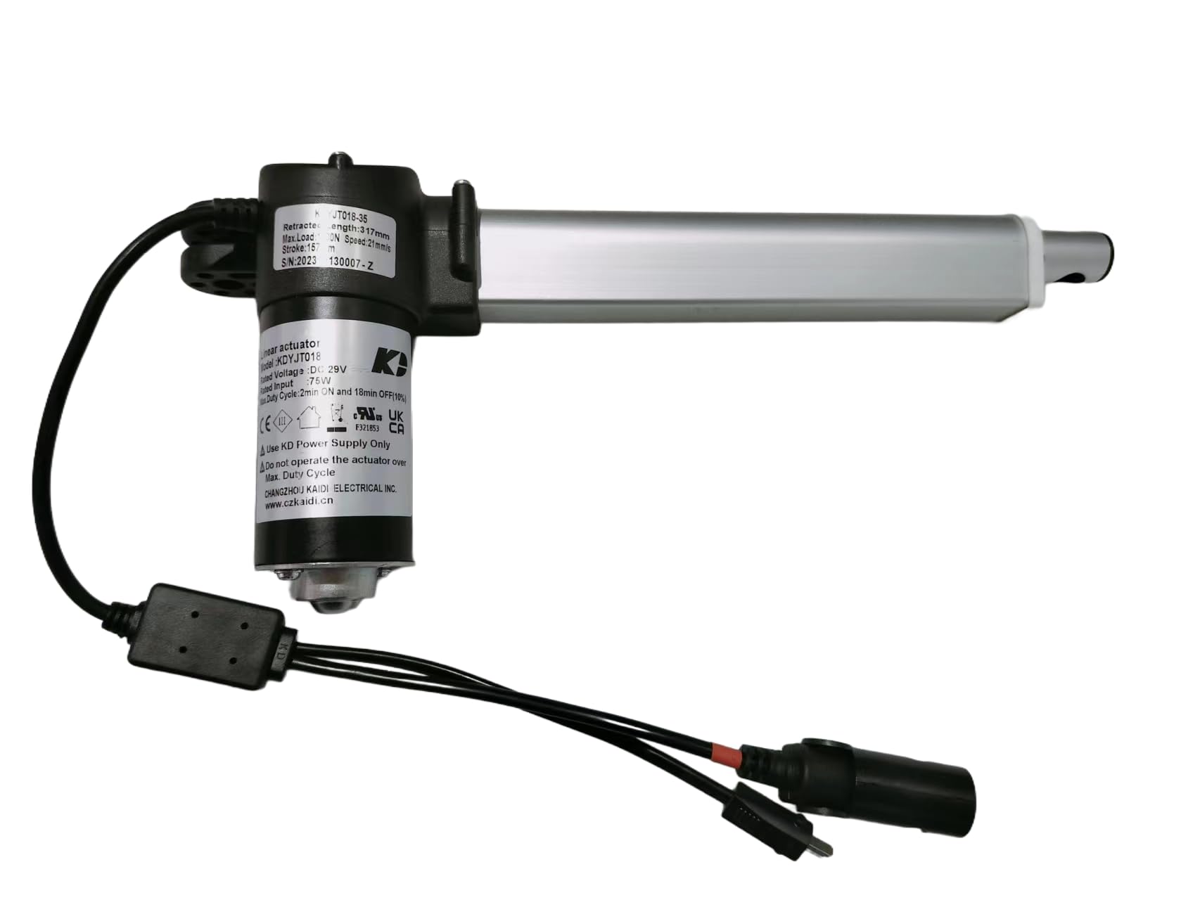 Kroshine Power Recliner Motor Replacement with Cord Model KDYJT018