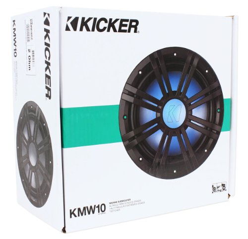 Image of KICKER 10 Inch KM-Seires Marine 2 Ohm Subwoofer 41KMW102LC