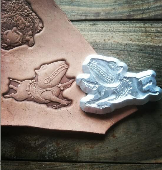 3d embossing mould for leather,design Leather craft template DIY dog pattern stamping metal mould - (Color: a)