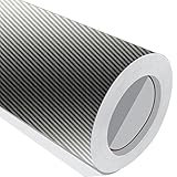 Acabado: fibra de carbono 3 Metre (3 m) rollo de plata de fibra de carbono Wrap 610 mm de ancho Vinilo autoadhesivo