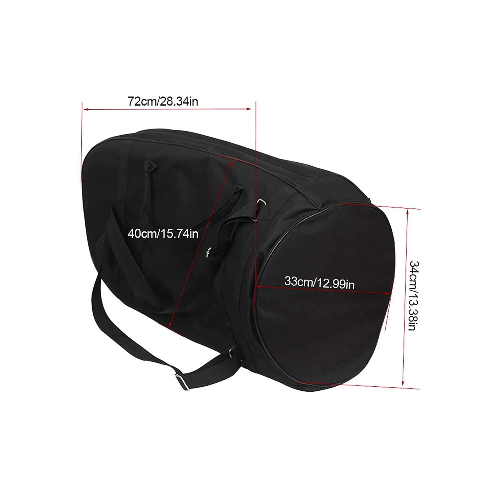 Housse de transport pour euphonium - Imperméable - Oxford - Design durable pour instruments de musique - Avec sac d'amortissement - Compatible avec le cor ténorhorn