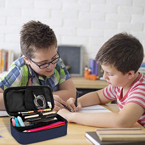 Potlood Case, RAGZAN Grote Capaciteit Pen Case Bag Pouch Houder Kantoorbehoeften Bureau Organizer met Rits voor School… - Image 8