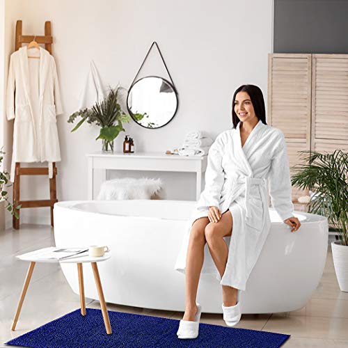 Hodeacc Rutschfeste Badematten-Set, hohe Wasseraufnahmedichte, weiche Mikrofaser, WC-Vorleger, WC-Sockelmatte… – Bild 7