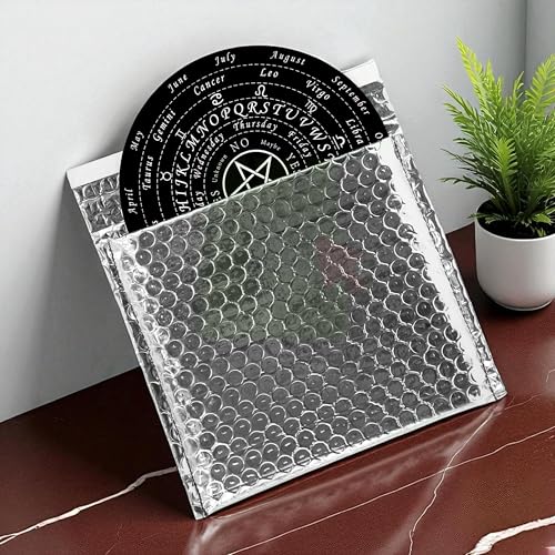 Image of Vastu Black Dowsing Board |Size- 9 Inch Approx | with Brass Pendulum (Pendulum Assorted) Acrylic Divination Board