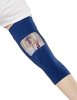 Care+Wear Long PICC Line Cover – Ultra-Grip PICC Line Sleeve for Upper or Lower Arm with Mesh Viewing Window