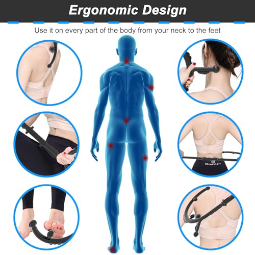 Wutsar Back Massager for Pain Relief Deep Tissue - Trigger Point Cane,Massage Stick for Pain Relief,Muscle Release Tool Self Hook Cane. - Image 5