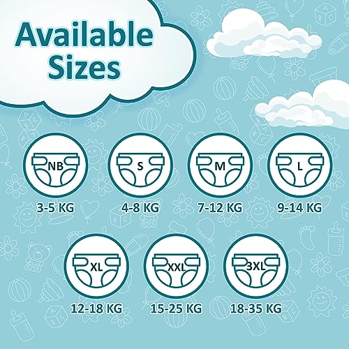 Image of Baby Diaper Pants Extra Large (XL) Pack of 2, 96 Count, (12-18 kg)