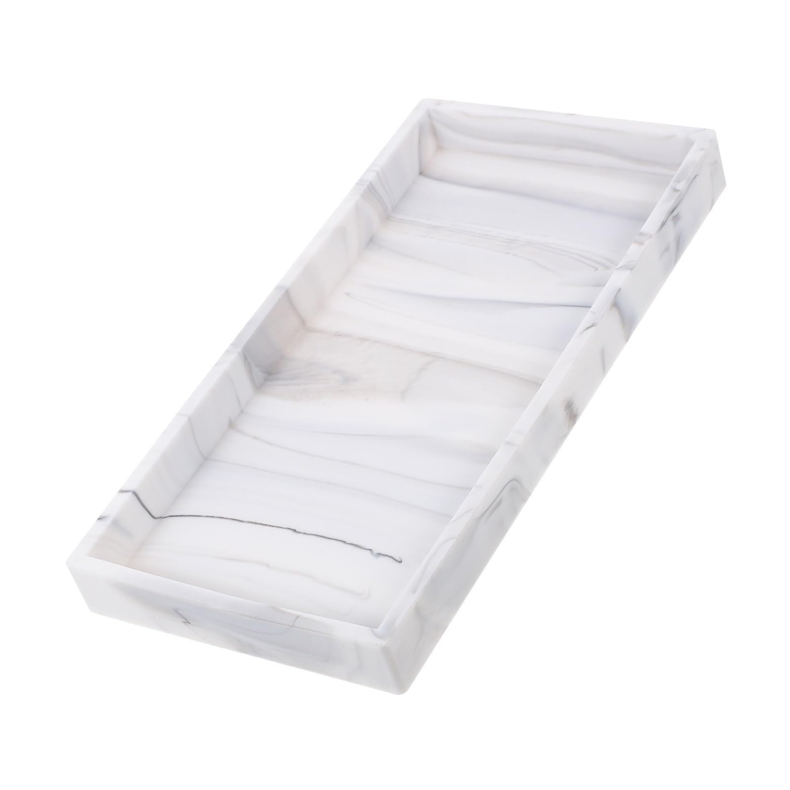 2Pcs Rectangle Silicone Tray For Bathroom Vanity