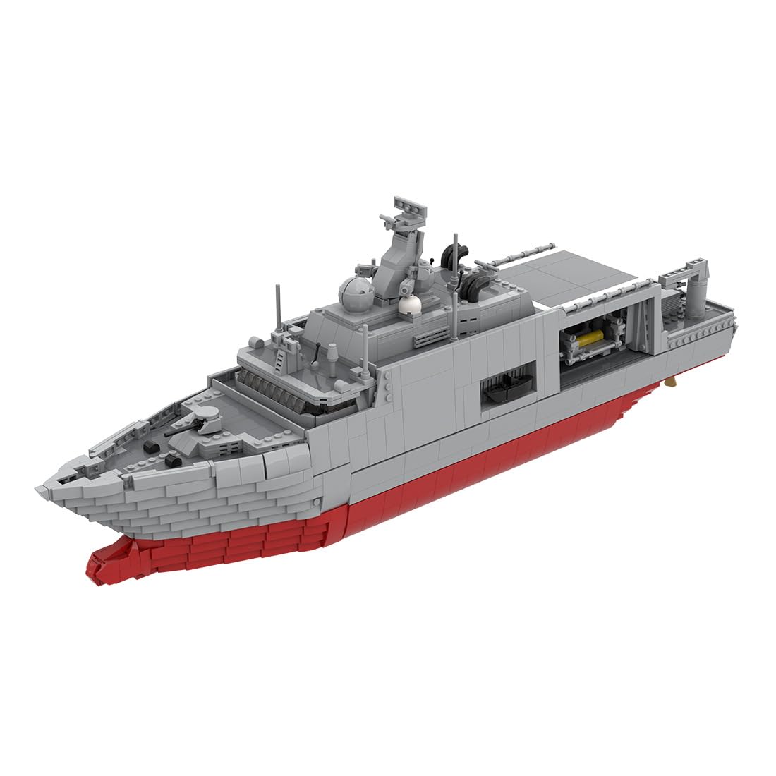 Zestaw do budowy statków wojskowych, MOC wojskowy lotniskowiec Battleship, 1918 części, statki wojenne, klocki konstrukcyjne, zabawka konstrukcyjna, prezent dla dorosłych