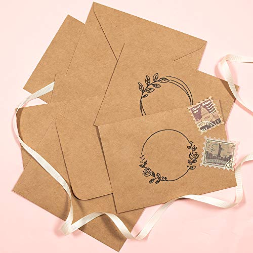 Sodaxx-50-packs-A7-Kraft-Brown-Invitation-Card-5x7-Envelopes-120gsm-Gummed-Contour-Flap-for-Weddings-Invitations-Photos-Graduation-Baby-Shower-5-14-x-7-14-Inches