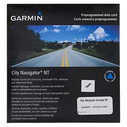 Garmin City Navigator Europe NT Alps & Dach Förladdad Karta