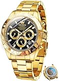 Top 10 Best Affordable Automatic Watch Options Reviewed 9 OLEVS Automatic Gold Watches for Men Luxury Classic Stainless Steel Calendar Luminous Waterproof Watches for Men