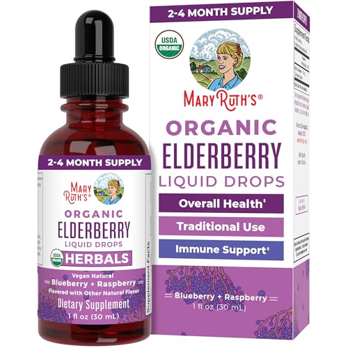 MARYRUTH'S Elderberry Liquid Drops for Adults & Kids | Immune Support | Antioxidant | Overall...