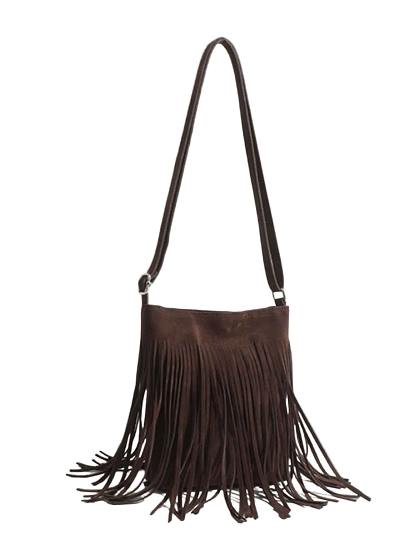 SweatyRocks Women's Fringe Western Crossbody Bags Tassel Shoulder Purses