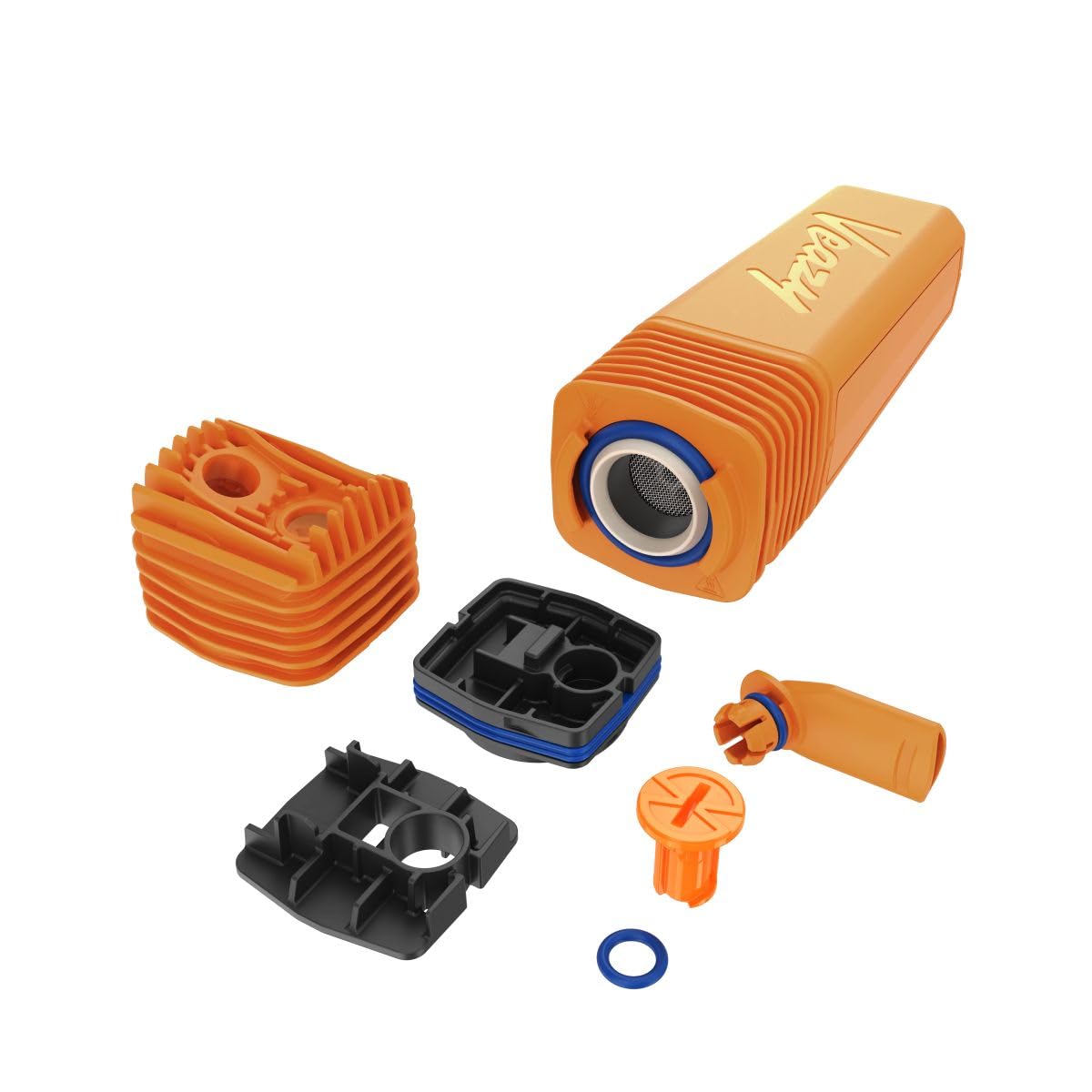 VEAZY Vaporizer von Storz & Bickel – Alluring Black - Kompakter Premium-Kräuterverdampfer (Inspiring Orange)