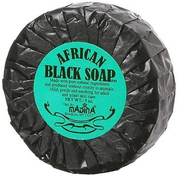 African Black Soap By Madina 2.8oz - 6 Pack